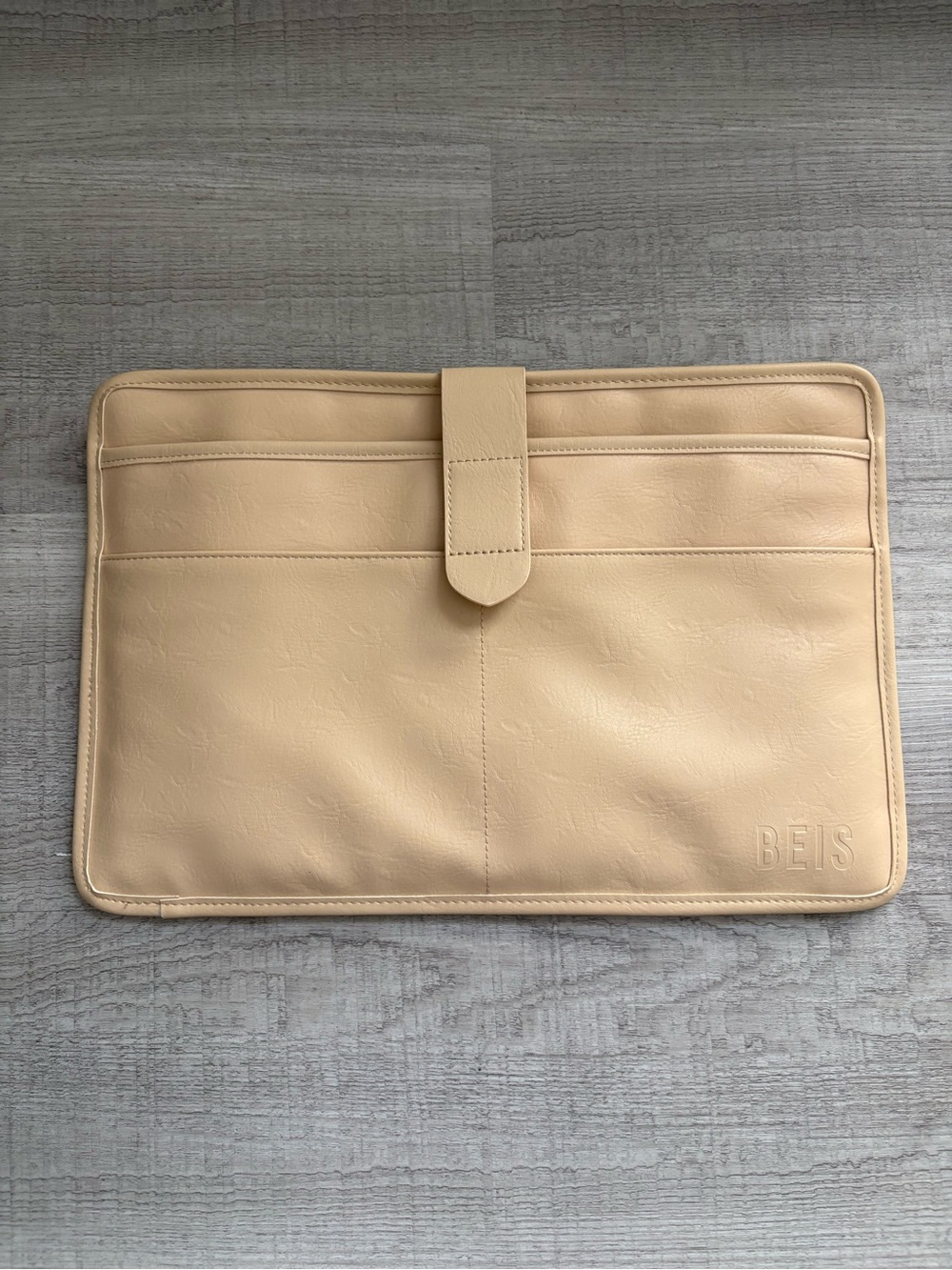 BEIS Tech Laptop Bag Orgaizer Beige Nude